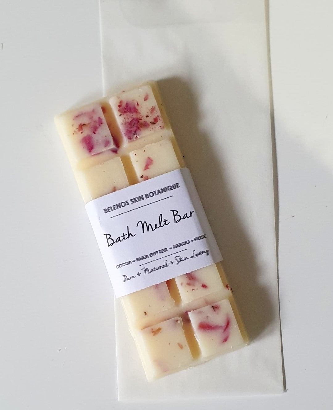 COCOA BATH MELT BAR - Rose + Neroli